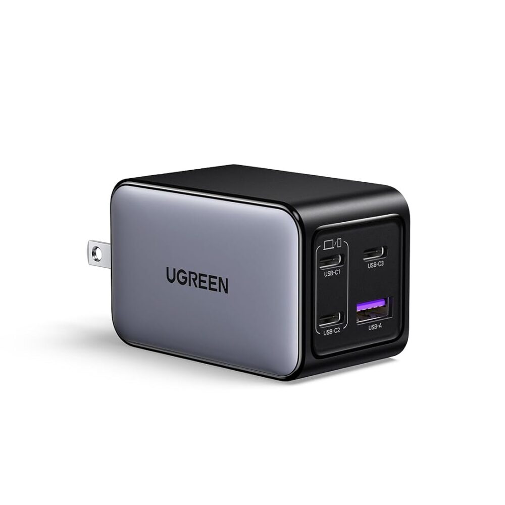 UGREEN Nexode 65W Wall Charger, 4-Port, GaN Fast Charging Block